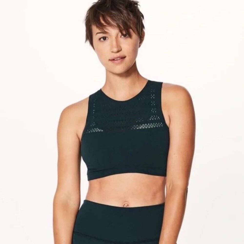 Lululemon Reveal Crop Top Submarine